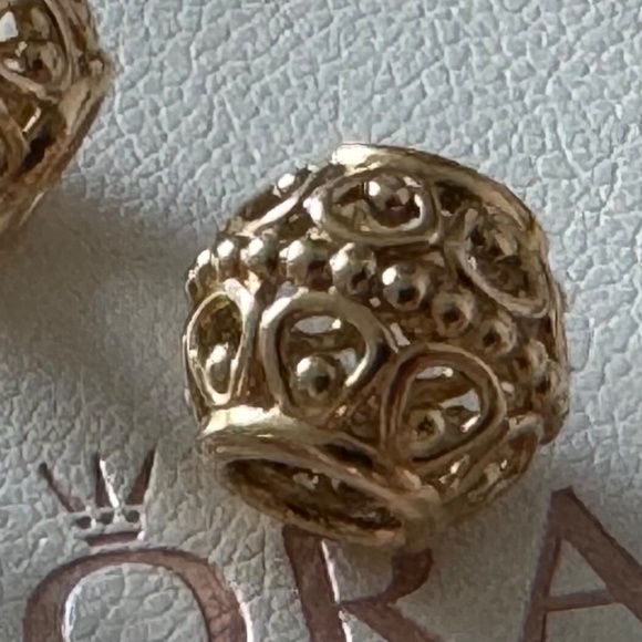 ‼️🤶 One (1) Authentic Pandora 14K Gold Gilded Cage Charm #750458 I have 6 🎄 - Picture 2 of 7